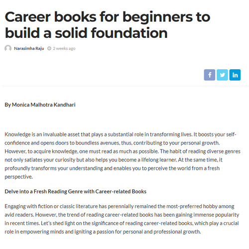 Career books for beginners to build a solid foundation