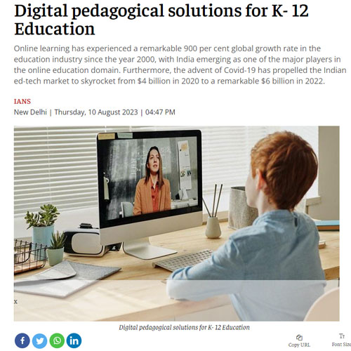 Digital pedagogical solutions for K- 12 Education