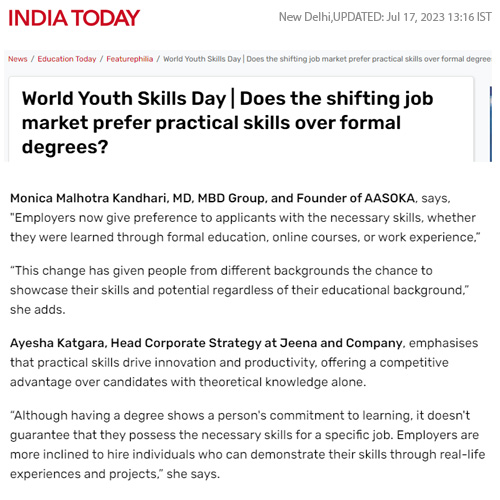 World Youth Skills Day | Does the shifting job market prefer practical skills over formal degrees?