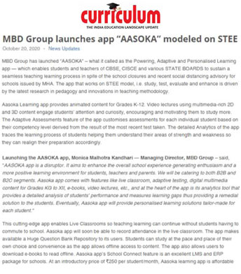 MBD Groups launches "AASOKA" modeled on STEE