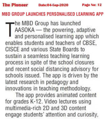 MBD Group Launches Personalised Learning App